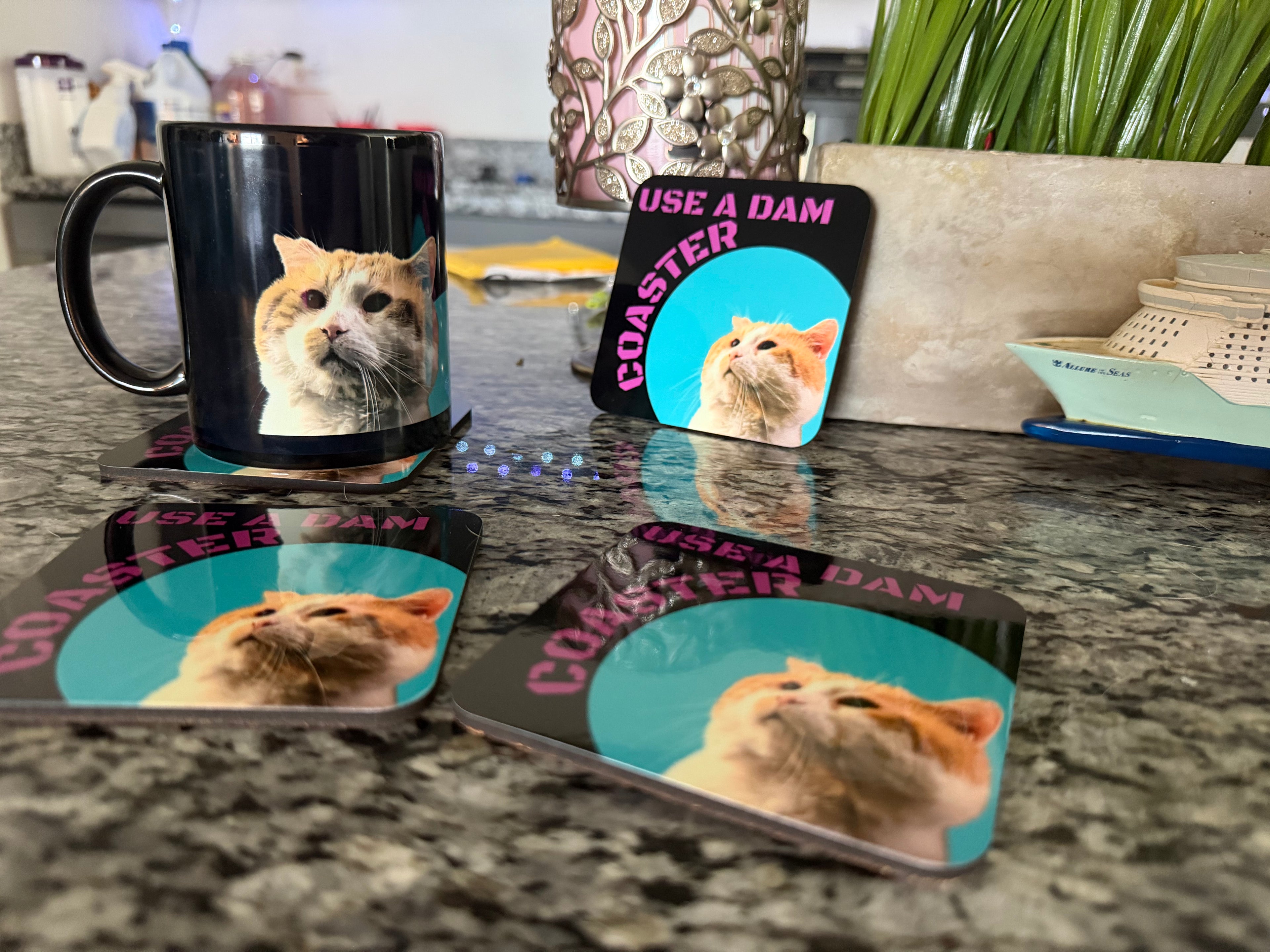 Adam Coaster Corkwood Coaster Set